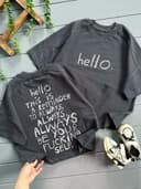 تیشرت دورس hello
