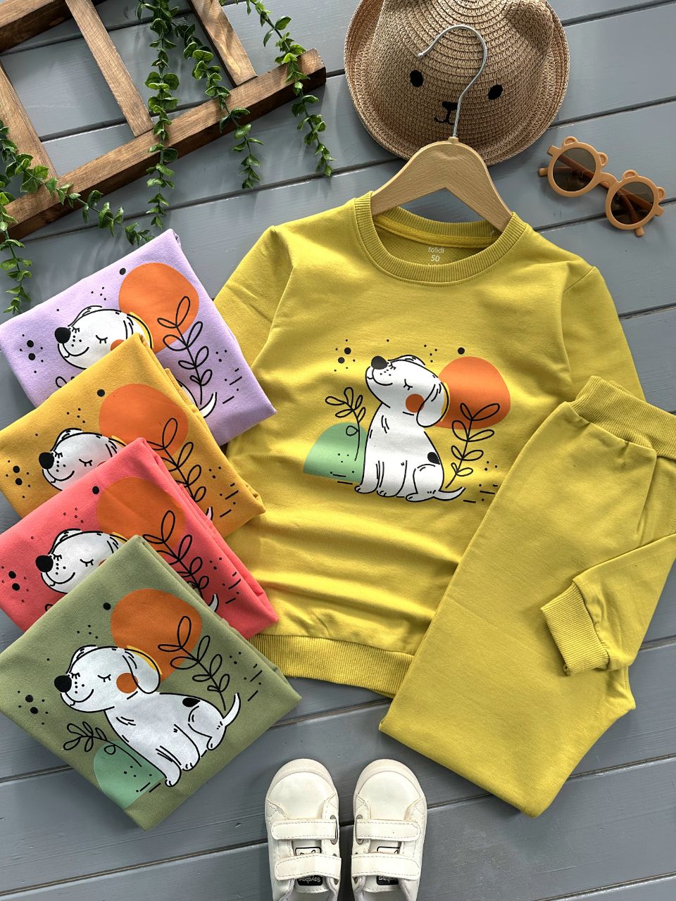 بلوز شلوار هاپو رنگی