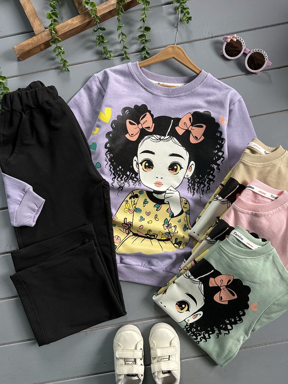 ست دختر مو فرفری