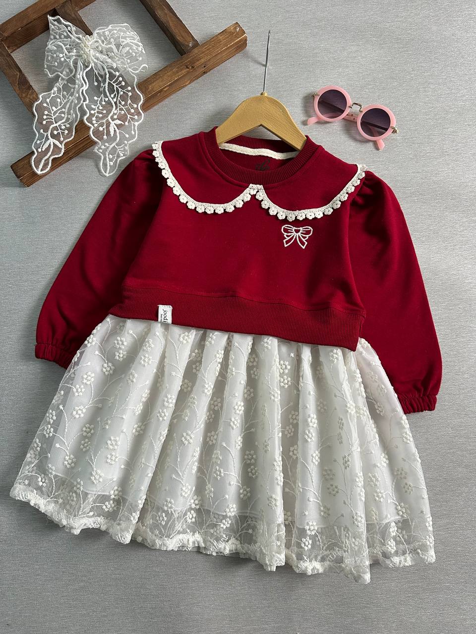 پیراهن گیسو زرشکی