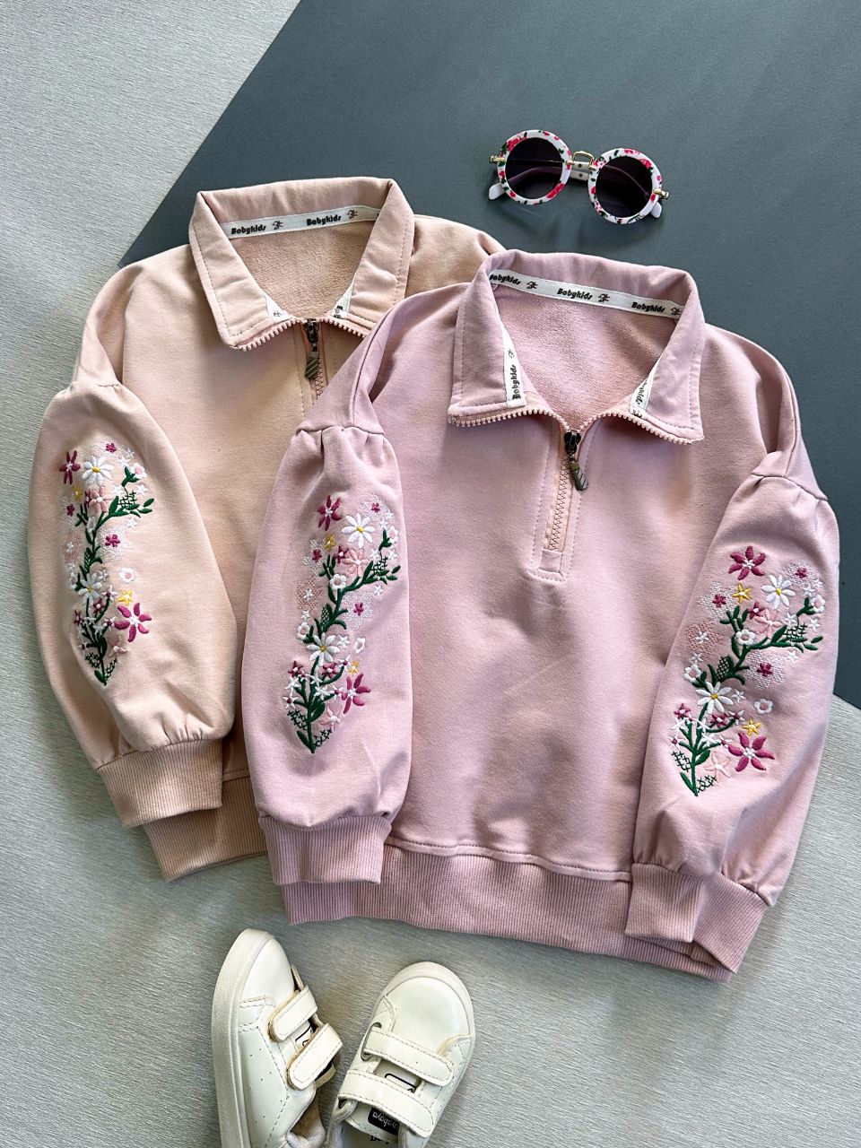 نیم زیپ گلدوزی