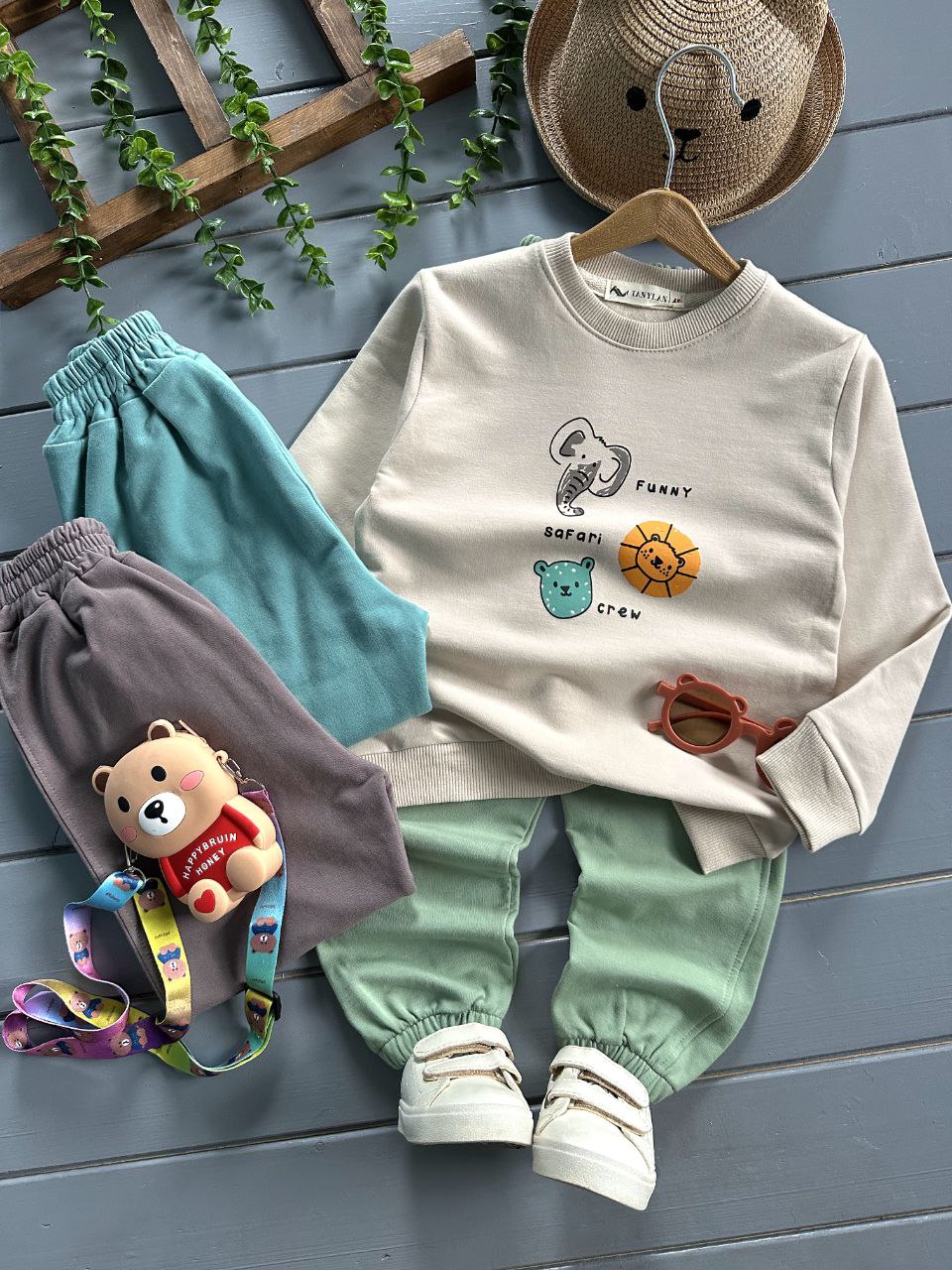 بلوز شلوار سافاری